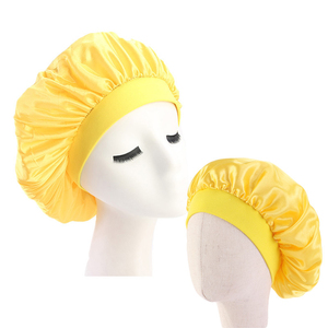 Gorro de satén para mujer, gorro para el pelo, <span class=keywords><strong>turbante</strong></span> para padres e hijos, accesorios de moda, venta al por mayor, conjuntos de gorro para mamá <span class=keywords><strong>y</strong></span> bebé - Product Image 1
