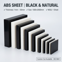 Plaque en plastique ABS bicolore, gravure personnalisée, signalétique, plaque signalétique, noir et blanc, feuille de plastique ABS bicolore, découpe CNC
