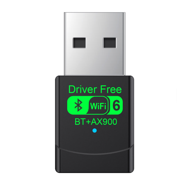 New 900Mbps WiFI 6 USB WIFI Dongle Dual Band 2.4G&5Ghz Free Driver Plug and Play Wireless Network Card Adapter