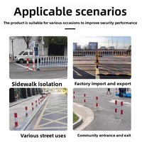 Colonne de signalisation routière réfléchissante en acier standard, conception pré-encollée pour l'isolation et l'avertissement des voies de circulation