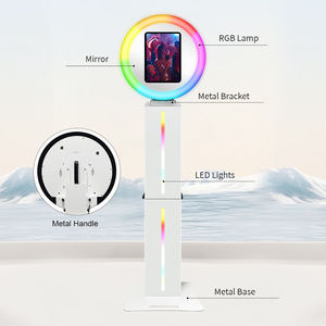 Portable pour iPad Photomaton avec Flight Case Ring Light Photobooth Stand Fotobooth <span class=keywords><strong>Ringlight</strong></span> Photobooth pour iPad <span class=keywords><strong>Pro</strong></span> 12.9 pouces - Product Image 6