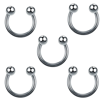 Lotus Piercings en Acier Chirurgical Inoxydable 316L pour Hélix, Rook, Daith, Cartilage, Labret, Barres, Fer à cheval, Septum et Piercing de nombril