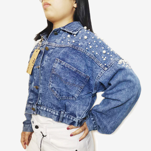 Chaquetas Vaqueras con Decoración de Cuentas Estilo <span class=keywords><strong>Punk</strong></span> de Fábrica Oem para Damas - Product Image 4