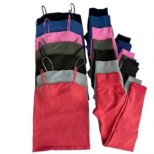 Solid Pattern Women Yoga Set 2 Piece Sports Bra and High Waist <b>Shorts</b> Seamless Workout Activewear - Product Image 4