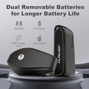 Bicicleta Eléctrica Jansno x70 con Doble Batería de 34AH y 250W, 20 Pulgadas, Neumáticos Gruesos, Doble Suspensión, Bicicleta Eléctrica de Montaña para Adultos - Product Image 4