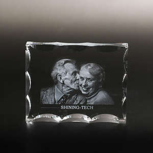 Честь Кристалл новый стиль на заказ Прозрачный 3D фото кристалл лазерная гравировка сувенир подарок - Product Image 5