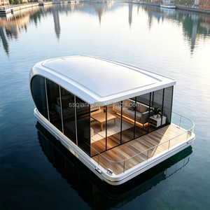 <span class=keywords><strong>Maison</strong></span> flottante stationnaire 6m en aluminium 5083, villa aquatique <span class=keywords><strong>de</strong></span> luxe pour hôtel <span class=keywords><strong>de</strong></span> villégiature, location <span class=keywords><strong>de</strong></span> vacances, design moderne - Product Image 2
