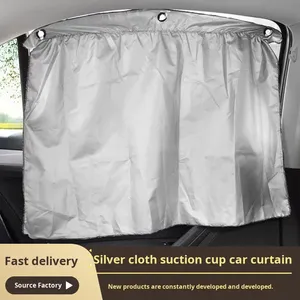 Parasol de Coche Universal de 2/4 Piezas, de Tela de Tafetán de Poliéster 190t con Revestimiento Plateado de Doble Cara - Product Image 3