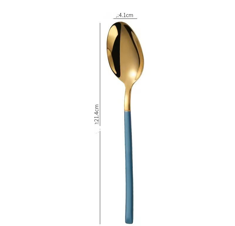 Or avec cuillère bleue