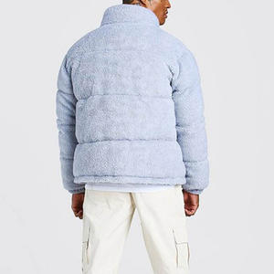 Custom logo Plus Size <b>Thick</b> Warm Casual Loose Outdoor Down Coat Winter <b>Men</b> <b>Fleece</b> <b>Jackets</b> - Product Image 3