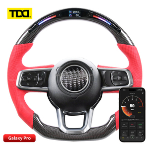 Volante Deportivo TDD Personalizado de Fibra de Carbono y Cuero con LED para Jeep Cherokee JL JK Wrangler - Product Image 1