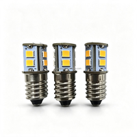 Ampoule LED E10 à culot à vis 6V10 SMD blanc chaud, lumière de remplacement pour étoile pliante de Noël et lampe étoile de l'Avent