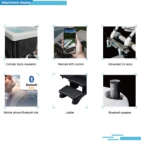 Baignoire glacée en acrylique multifonctionnelle promotionnelle avec WIFI et Bluetooth pour que les athlètes récupèrent et récupèrent