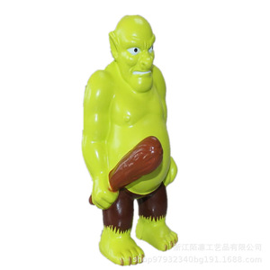 Jouet en mousse PU géant vert de dessin animé pour activités promotionnelles - Product Image 1