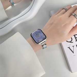 Correas de Reloj de Metal Lindas y Coloridas para Niñas, Fáciles de Usar, para <span class=keywords><strong>Apple</strong></span> <span class=keywords><strong>Watch</strong></span> 9 8 7 <span class=keywords><strong>SE</strong></span> 6 5 Series 12 MM, Correas Universales - Product Image 5