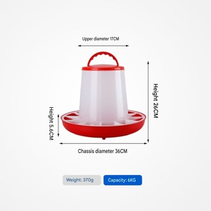 Bebedero de aves de corral con patas, contenedor de agua duradero con mango de transporte para Pollos y Aves - Product Image 4