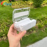 Caja de Reloj Transparente en Forma de Ataúd, Pequeña, en Existencia, Personalizable, Material de PVC Ecológico