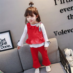 Khaki Kids Children Vest Shirts Long Sleeve Bulk Cargo <b>Pants</b> Toddler Clothes Flared Trousers - Product Image 6