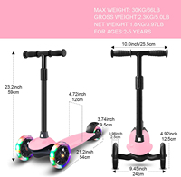 Balance scooter pour enfants bon marché, équitation en plein air avec lumière Led, scooter à 3 roues