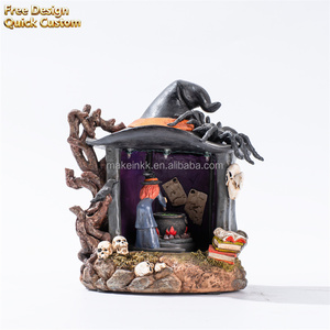 Decoración <span class=keywords><strong>para</strong></span> Fiesta <span class=keywords><strong>de</strong></span> Halloween, Caldero <span class=keywords><strong>de</strong></span> Bruja, Figura <span class=keywords><strong>de</strong></span> Resina, Adorno Espeluznante <span class=keywords><strong>para</strong></span> Casa Embrujada, Bar y Escritorio - Product Image 1