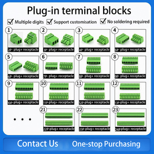 Màu xanh lá cây vít thiết bị đầu cuối kết nối pluggable đồng đồng <span class=keywords><strong>5.08</strong></span> mét khối thiết bị đầu cuối - Product Image 2