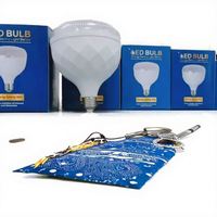 Ampoule LED E27 à coupelle de cristal haute puissance Ra80 6500K 5000 Lumens Certifiée CE/RoHS Garantie 3 ans Usage résidentiel Culot B22 Alimentation CA