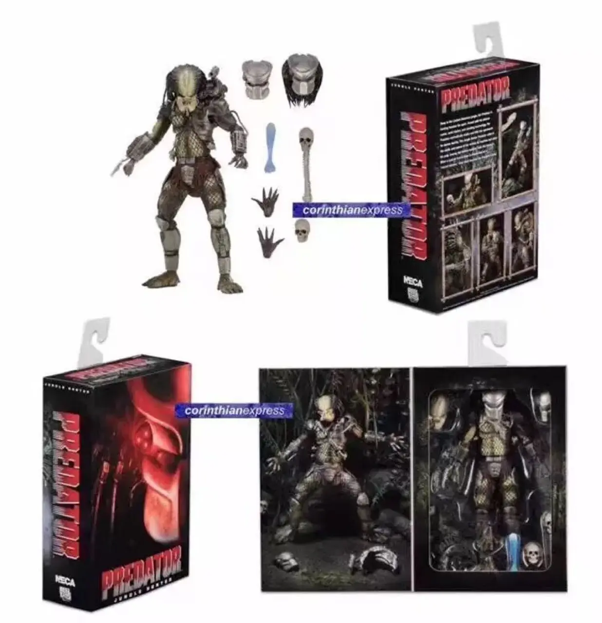 NECA Predator P1 Охотник за джунглями 2,0 совершенная Роскошная серия 7-дюймовые экшн-Фигурки игрушки