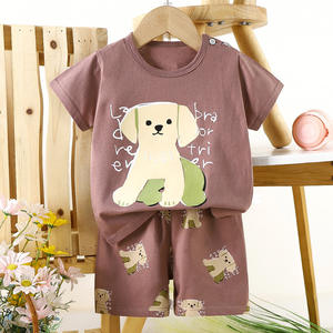 ALIBUY ONLINE Agente de Compras 1688 Ropa de Verano para Niños Camiseta de Algodón Puro para Niño Shorts para Niña Conjunto de Manga Corta para Bebé al por Mayor - Product Image 2