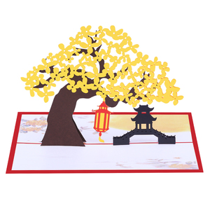 Neue Ankunft 3D Pop Kirschbaum Hochzeits einladungen Papier <span class=keywords><strong>Postkarten</strong></span> für Valentinstag Jubiläum Gruß Geschenke - Product Image 1