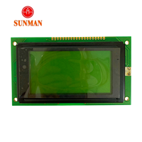 Modul LCD 128*64 Dot-Matrix STN Film Biru Negatif LCM KS0108 8080 Paralel 5V Lampu Latar LED Putih SMG12864BV