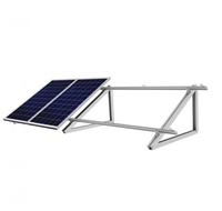 Rail en aluminium Toit plat Panneaux de montage solaire Structure de support