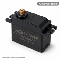 Servomoteur numérique sans noyau pour voiture RC Nitro, 15kg, XQ-POWER XQ-S3115M, engrenage métallique étanche, 180 degrés, couple élevé, avion RC 7.2V