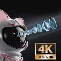 Caméra de surveillance robotisée PTZ 5MP avec capteur CMOS, WiFi 2.4G/5G, moniteur bébé IP, système de surveillance domestique intelligent, stockage cloud et carte mémoire