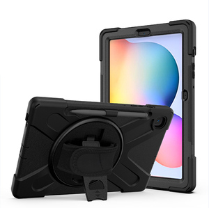 Pour <span class=keywords><strong>Samsung</strong></span> Galaxy Tab <span class=keywords><strong>S6</strong></span> <span class=keywords><strong>lite</strong></span> 10,4 pouces étui de protection antichoc avec protecteur d'écran intégré et poignet des mains - Product Image 3