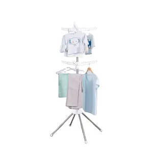 Floor standing space saving new design 2 layer baby clothes clothes dryer hanger.