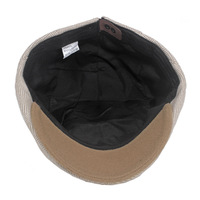 Boina Vintage de Tweed Espigado con Mezcla de Lana para Hombre, Estilo Ivy, Gorra Newsboy con Visera de Pico de Pato