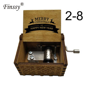 Scatole <span class=keywords><strong>musicali</strong></span> a manovella in legno per compleanno/anniversario/vi auguriamo un <span class=keywords><strong>buon</strong></span> <span class=keywords><strong>Natale</strong></span> regali unici per mamma/figlia/moglie - Product Image 6