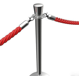 Xuxuan di alta qualità lucidato coda cromata barriera Stanchion piano superiore barriera Q Manager corda barriera - Product Image 3