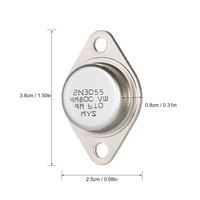 Transistor de puissance NPN Longwei 2N3055, conçu par SPTECH, 160V 3MHz, pour applications de commutation et d'amplification à usage général