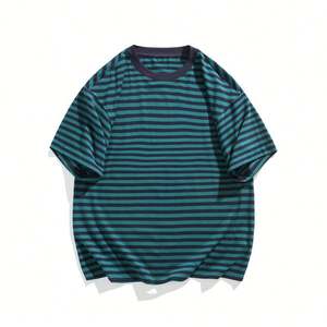 Le Nouveau T-shirt Homme pour l'Été 2025 : Tendance Rétro, Grande Taille, Col Rond, Décontracté, Manches Courtes, 100% Coton Tricoté - Product Image 4