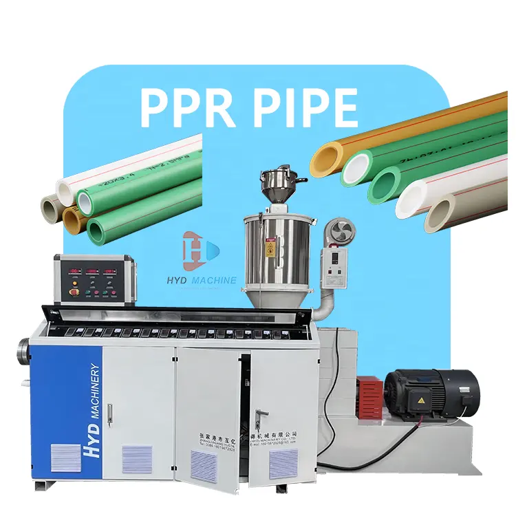 Plastik PPR HDPE PP boru üretim hattı yapım makinesi ekstrüderi
