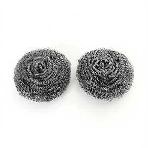 Tampons à récurer en acier inoxydable ronds de 8,5 cm de diamètre pour le nettoyage de la cuisine, marque ZAA, AT-6507, lot de 6 pièces - Product Image 1