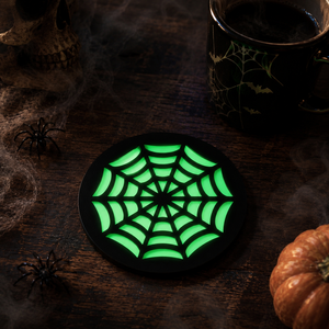Ensemble de sous-verres Halloween à découpes lumineuses effrayantes - Product Image 6