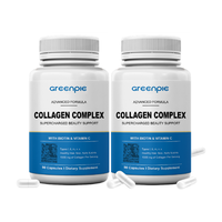 Greenpie-Capsules blanchissantes multi-collagène, mélange hydrolysé avec biotine et vitamine C pour cheveux et peau
