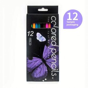 Ensemble de crayons de couleur en plastique recyclé standard, écologiques, non toxiques, faciles à saisir, 12 couleurs, pour enfants - Product Image 1