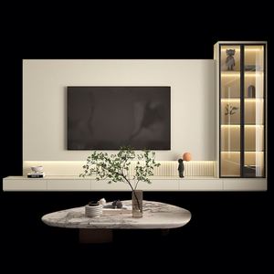Meuble TV LED Durable et Pratique pour le Divertissement à Domicile Design Moderne 65 pouces et plus pour le Salon Hôtels & Appartements - Product Image 1