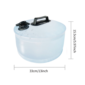 Seau d'eau pliable 13L portable pour la randonnée, le camping, les voyages en camping-car - Product Image 4