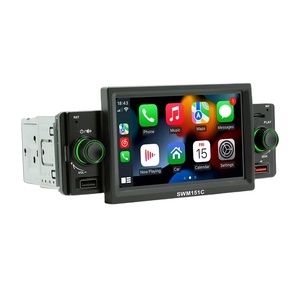 Radio de coche 1Din Multimedia Carplay y Android Auto Player Mirrorlink pantalla navegación 5 ''pantalla táctil Autoaudio FM cámara trasera entrada - Product Image 1