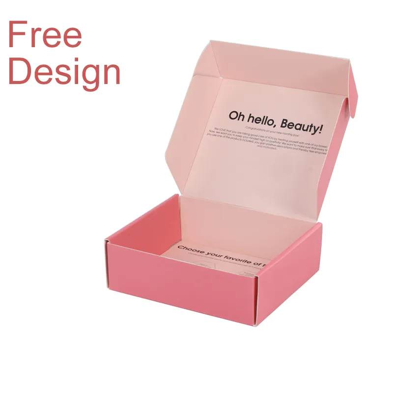 Kraft Paper Pastel Cardboard Personalized Box Custom Shipping paper boxes clothing scarf packaging box With Name Logo Packaging