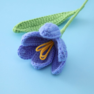 Mother's Day Teacher's Day Gift Handmade Crochet Flower Tulip <b>Branch</b> Warm Thanksgiving Graduation Christmas - Product Image 4